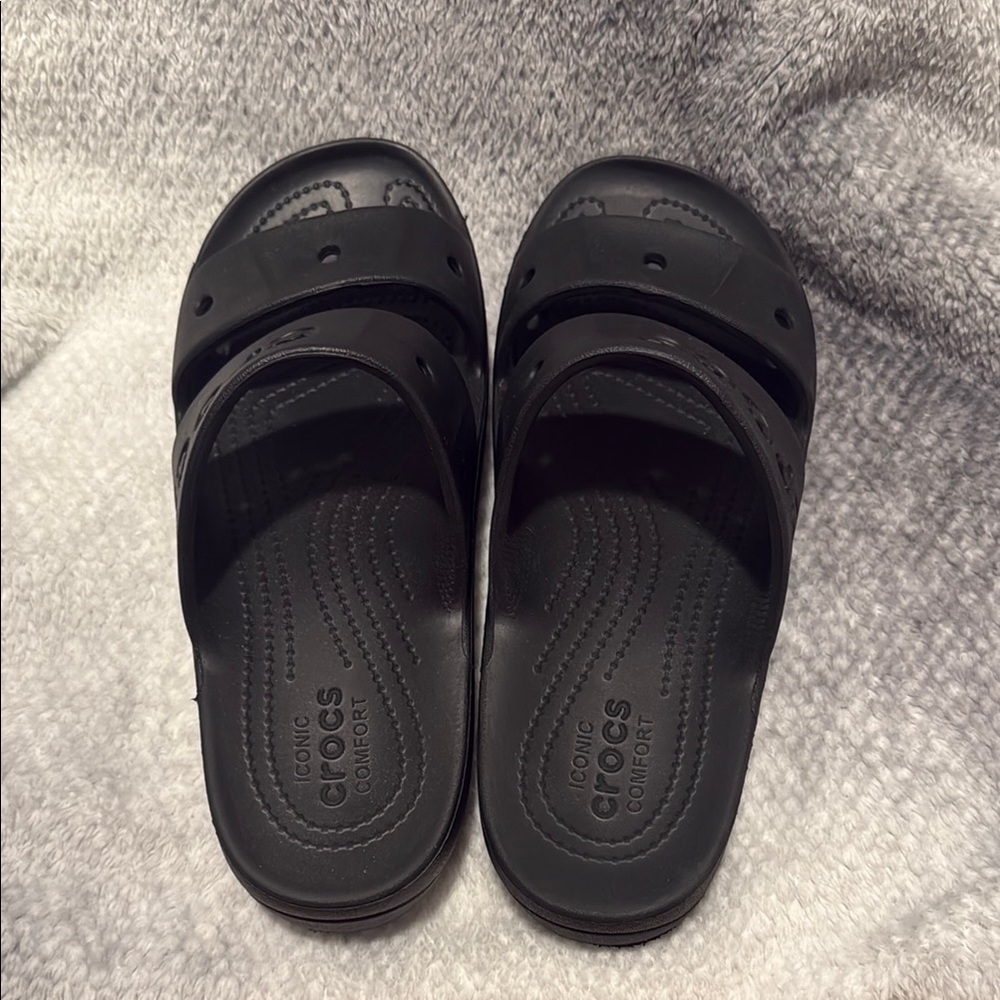 Black Crocs Slide Sandals - Picture 3 of 6